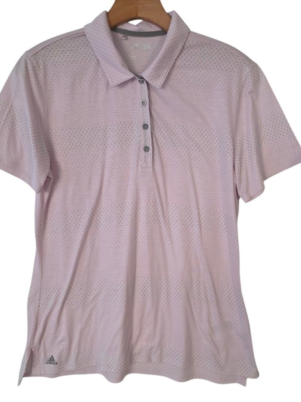 Adidas Golf Polo Shirt Pink Short Sleeve Golf Pickleball Casual‎ Womens Medium